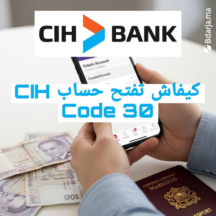كيفاش تفتح حساب CIH Code 30 والوثائق المطلوبة 2026
