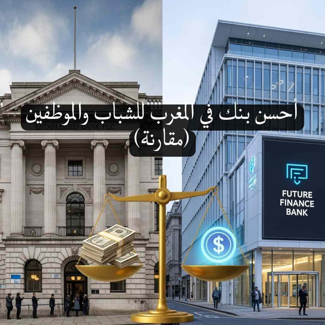 أحسن بنك في المغرب للشباب والموظفين (مقارنة)