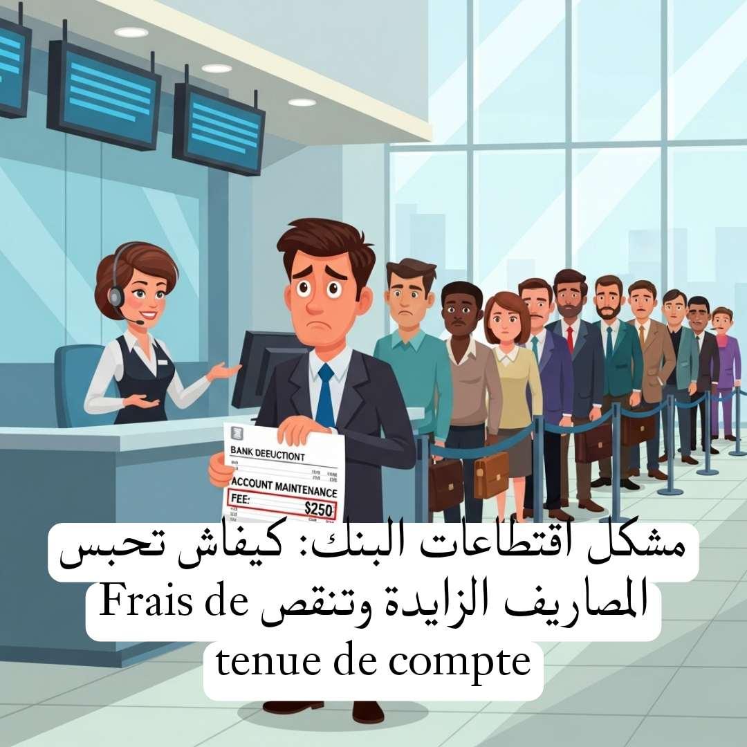 مشكل اقتطاعات البنك: كيفاش تحبس المصاريف الزايدة وتنقص Frais de tenue de compte